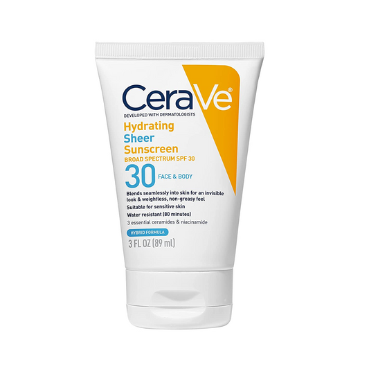 ceravespf, Hydrating Sheer Sunscreen Broad Spectrum SPF 30 for Face & Body, krem dielli per fytyre, krem dielli per fytyren, krem dielli per trup, krem dielli per trupin, krem spf, mbrojtes s