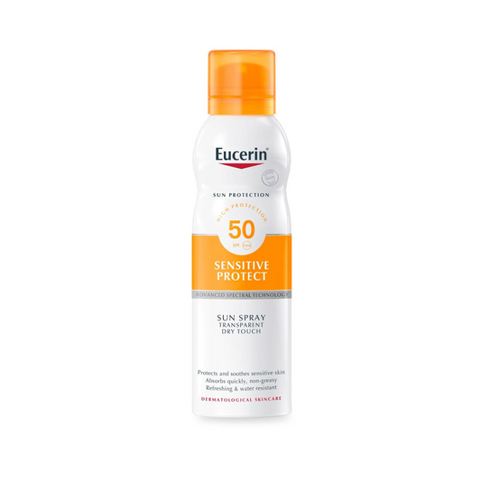 Eucerin - Sun Spray Transparent Dry Touch Sensitive Protect SPF 50, krem diell, Krem dielli, krem dielli per trup, krem spf, mbrojtes spf, SPF, SPF50, SPF50  SPF  krem dielli  krem FANTASTIC 